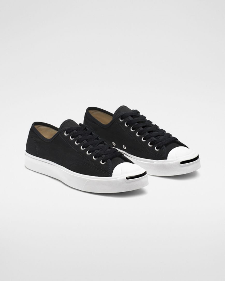 Pánské Boty Nízké Converse Jack Purcell Platene Černé Bílé Černé | CZ BGXC37